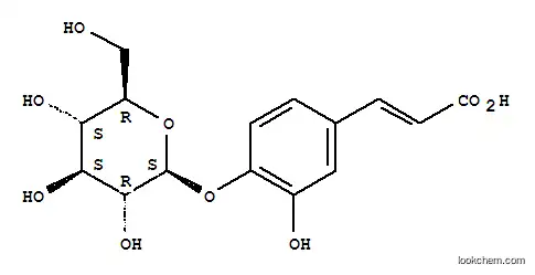 Molecular Structure of 17093-82-2 (3-[4-(hexopyranosyloxy)-3-hydroxyphenyl]prop-2-enoic acid)