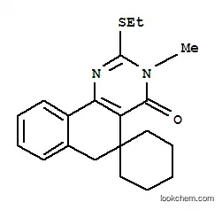 Molecular Structure of 172984-36-0 (2-(ethylsulfanyl)-3-methyl-5,6-dihydrospiro(benzo[h]quinazoline-5,1'-cyclohexane)-4(3H)-one)