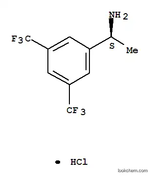 Molecular Structure of 216002-19-6 ((S)-1-[3,5-BIS(TRIFLUOROMETHYL)PHENYL]ETHYLAMINE HCL)