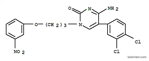 Molecular Structure of 26250-41-9 (4-amino-5-(3,4-dichlorophenyl)-1-[3-(3-nitrophenoxy)propyl]pyrimidin-2(1H)-one)