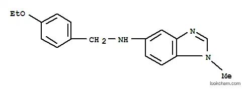 Molecular Structure of 337925-63-0 ((4-ETHOXY-BENZYL)-(1-METHYL-1H-BENZOIMIDAZOL-5-YL)-AMINE)