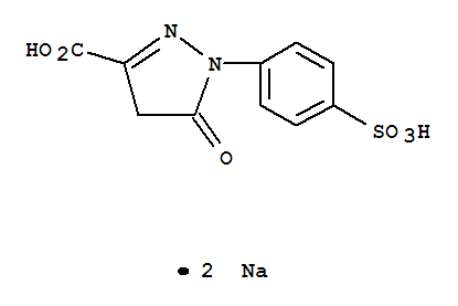 disodium 4,5-dihydro-5-oxo-1-(4-sulphonatophenyl)-1H-pyrazole-3-carboxylate