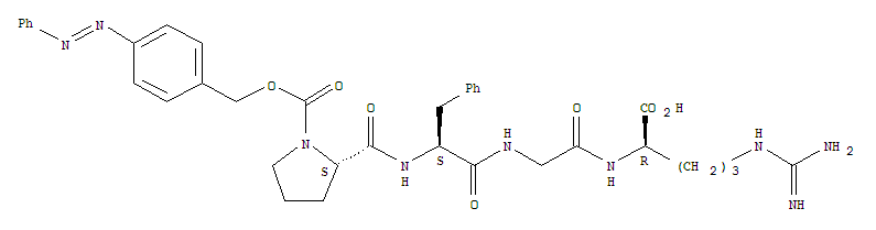 D-Arginine,N2-[N-[N-[1-[[[4-(phenylazo)phenyl]methoxy]carbonyl]-L-prolyl]-L-phenylalanyl]glycyl]-(9CI)