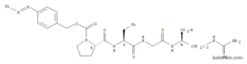 Molecular Structure of 35253-75-9 (N2-[N-[N-[1-[[[4-(phenylazo)phenyl]methoxy]carbonyl]-L-prolyl]-L-phenylalanyl]glycyl]-D-arginine)