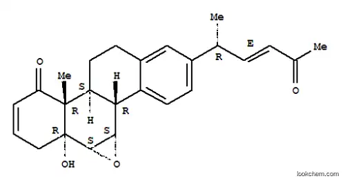 Molecular Structure of 40071-62-3 ((22E)-6α,7α-Epoxy-5-hydroxy-D(17a)-homo-18,26,27-trinor-5α-cholesta-2,13,15,17,22-pentene-1,24-dione)