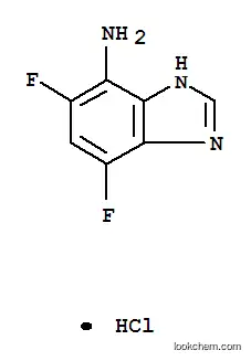 Molecular Structure of 4140-73-2 (4,6-difluoro-1H-benzimidazol-7-amine)