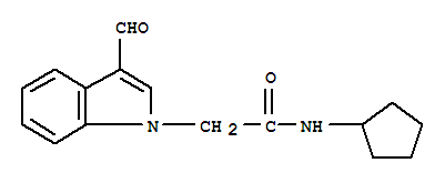 N-cyclopentyl-2-(3-formylindol-1-yl)acetamide