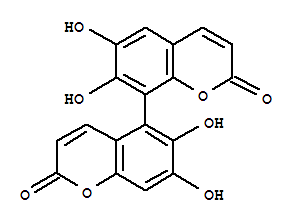 6,6',7,7'-Tetrahydroxy-5,8'-bi[2H-1-benzopyran]-2,2'-dione
