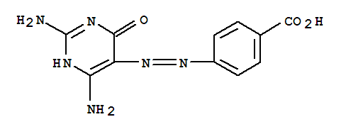 Benzoic acid,4-[2-(2,4-diamino-1,6-dihydro-6-oxo-5-pyrimidinyl)diazenyl]- cas  5348-46-9
