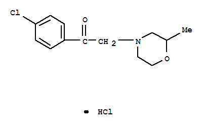 Ethanone,1-(4-chlorophenyl)-2-(2-methyl-4-morpholinyl)-, hydrochloride (1:1) cas  5419-04-5