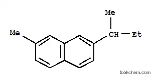 Molecular Structure of 56564-73-9 (2-methyl-7-(1-methylpropyl)naphthalene)