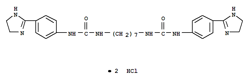 Urea,1,1'-heptamethylenebis[3-(p-2-imidazolin-2-ylphenyl)-, dihydrochloride(7CI,8CI) cas  5726-62-5
