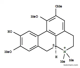 Molecular Structure of 59962-96-8 (4H-Dibenzo[de,g]quinolinium,5,6,6a,7-tetrahydro-10-hydroxy-1,2,9-trimethoxy-6,6-dimethyl-, (6aS)-)