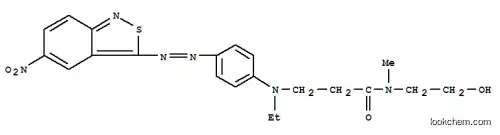 Molecular Structure of 60810-05-1 (3-[ethyl[4-[(5-nitro-2,1-benzisothiazol-3-yl)azo]phenyl]amino]-N-(2-hydroxyethyl)-N-methylpropionamide)