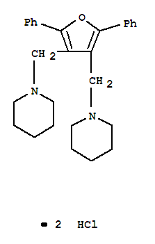 Piperidine,1,1'-[(2,5-diphenyl-3,4-furandiyl)bis(methylene)]bis-, dihydrochloride (9CI) cas  6283-32-5