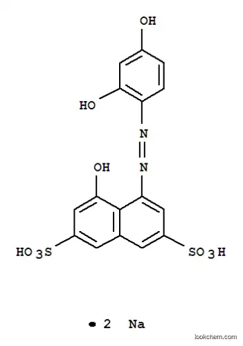 Molecular Structure of 63589-22-0 (disodium 4-[(2,4-dihydroxyphenyl)azo]-5-hydroxynaphthalene-2,7-disulphonate)