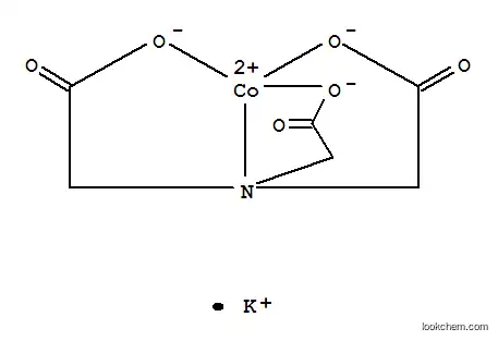 Molecular Structure of 63640-17-5 (Cobaltate(1-),[N,N-bis(carboxymethyl)glycinato(3-)-N,O,O',O'']-, potassium, (T-4)- (9CI))