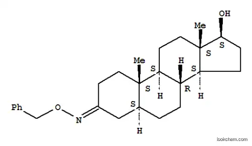 Molecular Structure of 64584-65-2 (17β-Hydroxy-5α-androstan-3-one O-benzyl oxime)