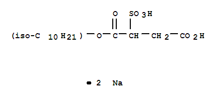 Butanedioic acid,sulfo-, 1-isodecyl ester, disodium salt (9CI)