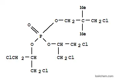 Molecular Structure of 66108-33-6 (Phosphoric acid,bis[2-chloro-1-(chloromethyl)ethyl] 3-chloro-2,2-dimethylpropyl ester)