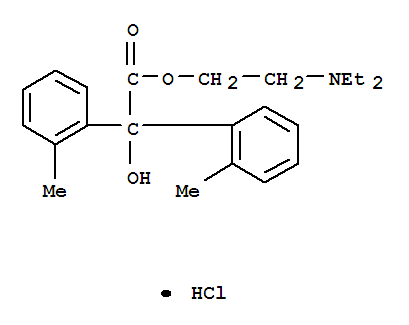 Benzilic acid,2,2'-dimethyl-, 2-(diethylamino)ethyl ester, hydrochloride (8CI)
