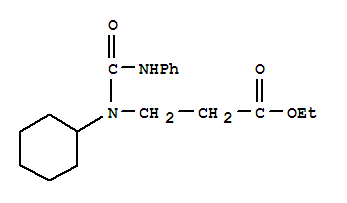 Ethyl N-cyclohexyl-N-(phenylcarbamoyl)-β-alaninate