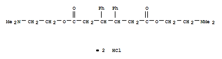 Hexanedioic acid,3,4-diphenyl-, bis[2-(dimethylamino)ethyl] ester, dihydrochloride (9CI) cas  6964-77-8