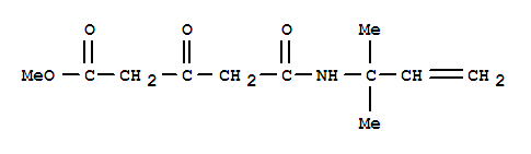 Pentanoic acid,5-[(1,1-dimethyl-2-propen-1-yl)amino]-3,5-dioxo-, methyl ester cas  69673-61-6