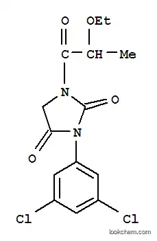 Molecular Structure of 69908-56-1 (2,4-Imidazolidinedione, 3-(3,5-dichlorophenyl)-1-(2-ethoxy-1-oxopropyl )-)