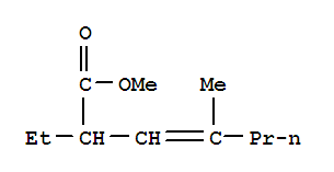 3-Heptenoic acid,2-ethyl-4-methyl-, methyl ester