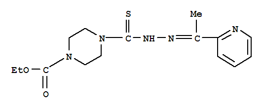 1-Piperazinecarboxylicacid, 4-[[2-[1-(2-pyridinyl)ethylidene]hydrazinyl]thioxomethyl]-, ethyl ester