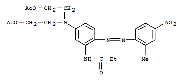 Propanamide,N-[5-[bis[2-(acetyloxy)ethyl]amino]-2-[2-(2-methyl-4-nitrophenyl)diazenyl]phenyl]-