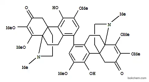 Molecular Structure of 73461-15-1 ([1,1'-Bihasubanan]-6,6'-dione,7,7',8,8'-tetradehydro-4,4'-dihydroxy-3,3',7,7',8,8'-hexamethoxy-17,17'-dimethyl-,stereoisomer (9CI))
