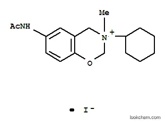 Molecular Structure of 7400-12-6 (6-(acetylamino)-3-cyclohexyl-3-methyl-3,4-dihydro-2H-1,3-benzoxazin-3-ium)