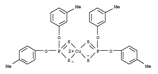 Phosphorodithioic acid,O-m-tolyl O-p-tolyl ester, copper(2+) salt (8CI)