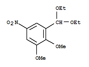 Benzene,1-(diethoxymethyl)-2,3-dimethoxy-5-nitro- cas  7467-96-1