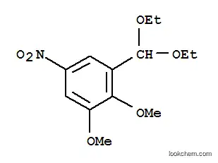 Molecular Structure of 7467-96-1 (1-(diethoxymethyl)-2,3-dimethoxy-5-nitrobenzene)