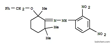 Molecular Structure of 7500-44-9 ((1Z)-1-[2-(benzyloxy)-2,6,6-trimethylcyclohexylidene]-2-(2,4-dinitrophenyl)hydrazine)