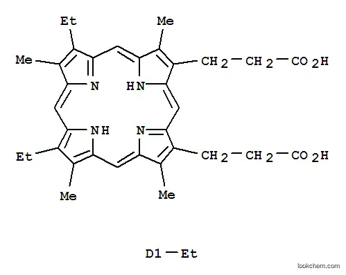 Molecular Structure of 76122-20-8 (N-ethyl mesoporphyrin)