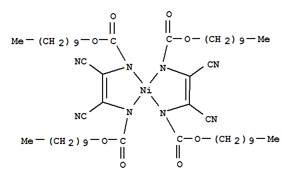 Nickel, bis[[didecyl(1,2-dicyano-1,2-ethenediyl)bis[carbamato]](2-)]- (9CI)
