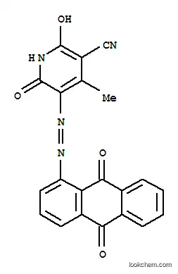 Molecular Structure of 77394-54-8 (5-[(9,10-dihydro-9,10-dioxo-1-anthryl)azo]-1,2-dihydro-6-hydroxy-4-methyl-2-oxonicotinonitrile)