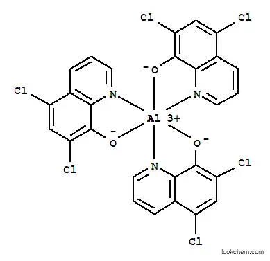 Molecular Structure of 78970-14-6 (tris(5,7-dichloroquinolin-8-olato-N1,O8)aluminium)