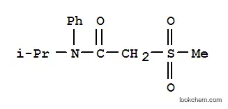 Molecular Structure of 80994-64-5 (2-(methylsulfonyl)-N-phenyl-N-(propan-2-yl)acetamide)
