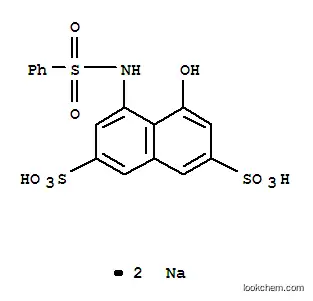 Molecular Structure of 83763-42-2 (disodium 4-hydroxy-5-[(phenylsulphonyl)amino]naphthalene-2,7-disulphonate)