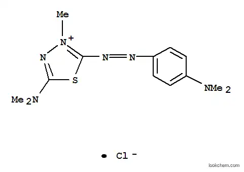 Molecular Structure of 83930-05-6 (5-(dimethylamino)-2-[[4-(dimethylamino)phenyl]azo]-3-methyl-1,3,4-thiadiazolium chloride)