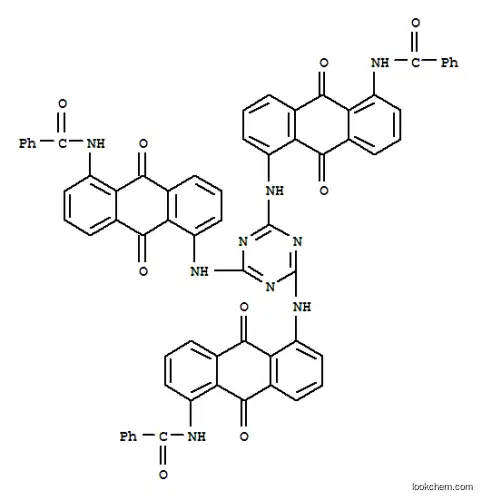 Molecular Structure of 83949-91-1 (N,N',N''-[1,3,5-triazine-2,4,6-triyltris[imino(9,10-dihydro-9,10-dioxoanthracene-5,1-diyl)]]tris(benzamide))