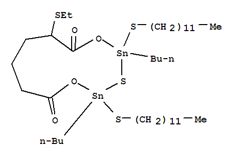 2,4-DIBUTYL-2,4-BIS(DODECYLTHIO)-7-(ETHYLTHIO)-1,5-DIOXA-3-THIA-2,4-DISTANNACYCLOUNDECANE-6,11-DIONE