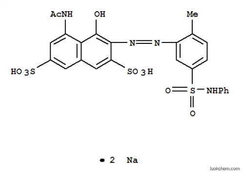 Molecular Structure of 85455-41-0 (disodium 5-(acetylamino)-4-hydroxy-3-[[2-methyl-5-[(phenylamino)sulphonyl]phenyl]azo]naphthalene-2,7-disulphonate)