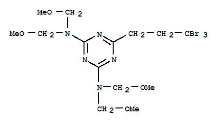 1,3,5-Triazine-2,4-diamine,N2,N2,N4,N4-tetrakis(methoxymethyl)-6-(3,3,3-tribromopropyl)- cas  86093-96-1