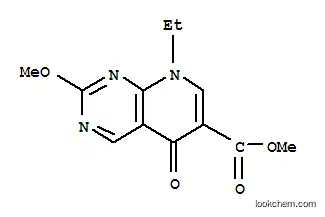 Molecular Structure of 86651-05-0 (methyl 8-ethyl-5,8-dihydro-2-methoxy-5-oxopyrido[2,3-d]pyrimidine-6-carboxylate)